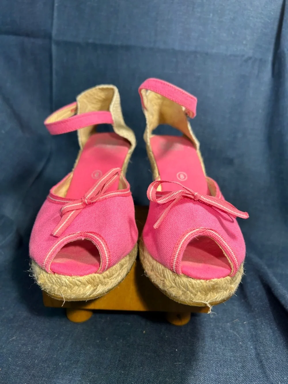 Elena Solano espadrilles wedge made in Spain peep toe